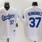 Any Size LAD #37 Teoscar Hernandez White 2024 Stitched Player Jersey