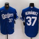 Any Size LAD #37 Teoscar Hernandez 2024 Number Blue Player Jersey