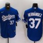 Any Size LAD #37 Teoscar Hernandez 2024 Number Blue Player Jersey