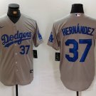 Any Size LAD #37 Teoscar Hernandez 2024 Number Grey Player Jersey