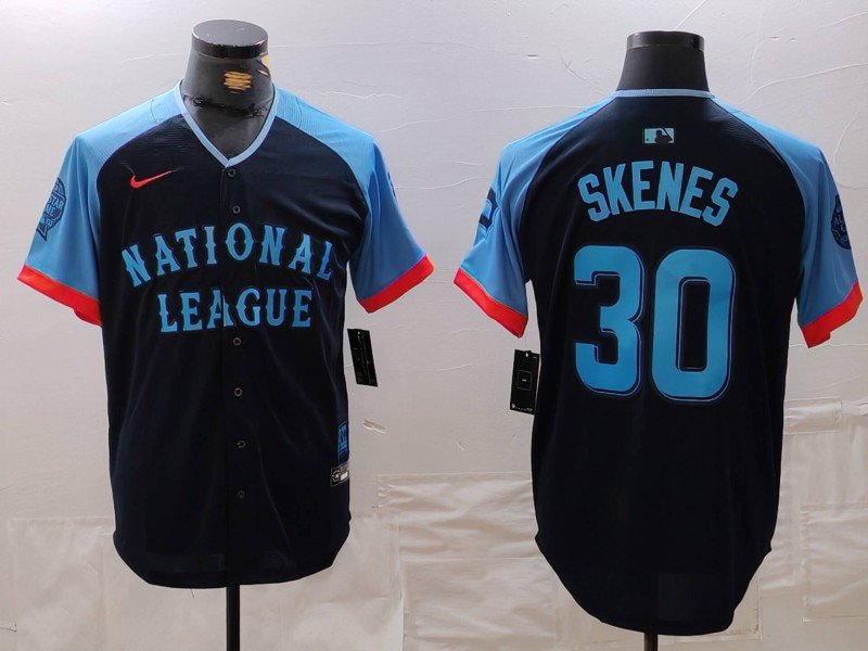 Any Size PIT #30 Paul Skenes Navy 2024 All Star Limited Jersey