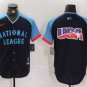 Any Size National League Navy 2024 All-Star Big Logo USA Stitched Player Jersey