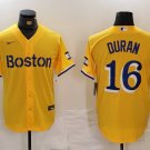 Men's BOS #16 Jarren Duran Gold City Connect Stitched Player Jersey