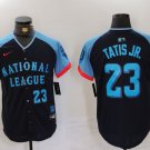All Size National League #23 Fernando Tatis Jr. Navy 2024 All-Star Cool Player Jersey
