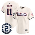 Any Size NYY Anthony Volpe Cream The Bronx Graffiti V2 Player Jersey