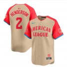 Any Size BAL #2 Gunnar Henderson Cream 2024 All-Star Game Jersey