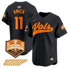 Men's Tennessee Volunteers #11 Billy Amick Black 2024 Champions Vapor Player Jersey