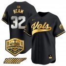 Men's Tennessee Volunteers #32 Drew Beam Black Gold 2024 Champions Vapor Player Jersey