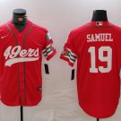 Men's San Francisco 49ers #19 Deebo Samuel Red Mexico Cool Base Stitched Jersey