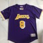 Men's Lakers #8 Kobe Bryant Mitchell & Ness Basketball Sleeve Short Purple