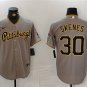 All Size PIT #30 Paul Skenes Gray Road Cool Player Jersey