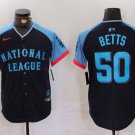 All Size National League #50 Mookie Betts Navy 2024 All-Star Cool Player Jersey