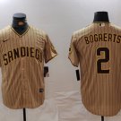 Men's SDP #2 Xander Bogaerts Khaki Cool Base Stitched Jersey