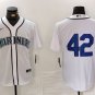 Men's Seattle Mariners #42 Jackie Robinson White Cool Base Stitched jersey