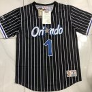 Men's Orlando Magic Tracy McGrday Retro Basketball Stitched Short sleeve Black