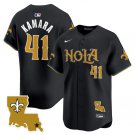 Men's New Orleans Saints #41 Alvin Kamara Black Cool Base Stitched Player Jersey