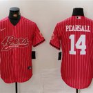 Men's San Francisco 49ers #14 Ricky Pearsall Red With Patch Cool Base Player Stitched Jersey