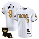 Men's New Orleans Saints #9 Drew Brees White Cool Base Stitched Player Jersey