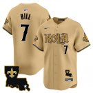 Men's New Orleans Saints #7 Taysom Hill Gold Cool Base Stitched Player Jersey