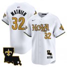 Men's New Orleans Saints #32 Tyrann Mathieu White Cool Base Stitched Player Jersey