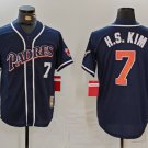 Mens SDP #7 Ha Seong Kim Navy Throwback Cooperstown Jersey