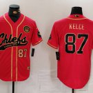 Men's Kansas City Chiefs #87 Travis Kelce Red Stitched Cool Player Jersey 2024