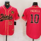 Men's Kansas City Chiefs #10 Isiah Pacheco Red Stitched Cool Player Jersey 2024