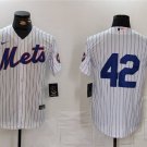 Men's NYM#42 Jackie Robinson White Cool Base Stitched Player Jersey