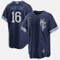 Men's KCR #16 Bo Jackson Navy City Connect Cool Base Stitched Player Jersey