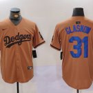 Men's LAD #31 Tyler Glasnow Olive Cool Base Limited Stitched Jersey