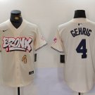 Men's New York Yankees #4 Lou Gehrig Cream Limited Stitched Player Jerseys