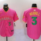 Men's SDP #3 Jackson Merrill Pink Player Number Fashion Player Jersey