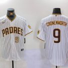 Men's SDP #9 Jake Cronenworth White Team Logo Stitched Jersey