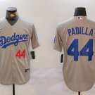 Men's LAD #44 Vicente Padilla Number Grey Cool Base Stitched Jersey