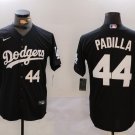 Men's LAD #44 Vicente Padilla Number Black Cool Base Stitched Jersey 1