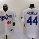 Men's LAD 44 Vicente Padilla Number White Cool Base Stitched Jersey
