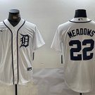 Men's DET #22 Parker Meadows White Cool Base Stitched Jersey