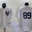 Men's New York Yankees #89 Jasson Dominguez White Cool Base Stitched Jersey