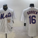 Men's NYM#16 Dwight Gooden White Cool Base Stitched Jerseys