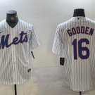 Men's NYM#16 Dwight Gooden White Cool Base Stitched Jersey