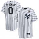 Men's New York Yankees #0 Marcus Stroman White 2024 World Series Jerseys