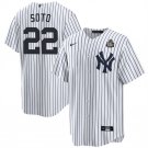 Men's New York Yankees #22 Juan Soto White 2024 World Series Jerseys
