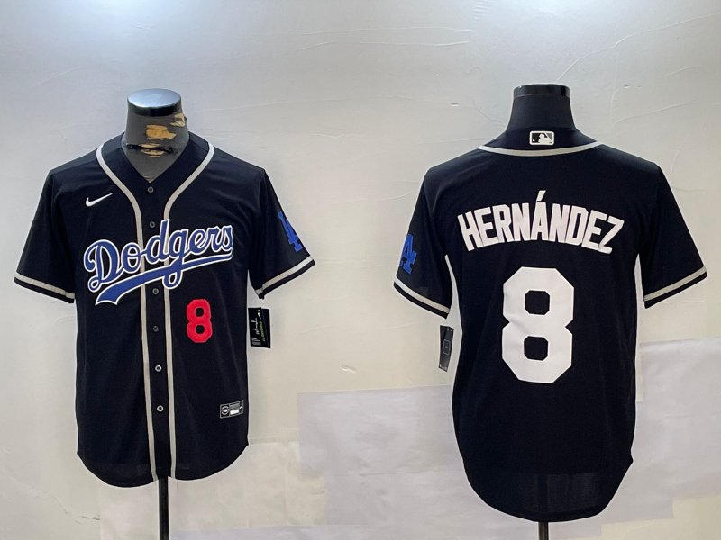 Men's LAD #8 Enrique Hern&Atilde;&iexcl;ndez Black Cool Base Stitched Player Jersey