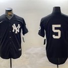 Men's New York Yankees #5 Joe DiMaggio Black With Patch Cool Base Stitched Jersey