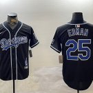 Men's LAD #25 Tommy Edman Black 2024 World Series Jersey