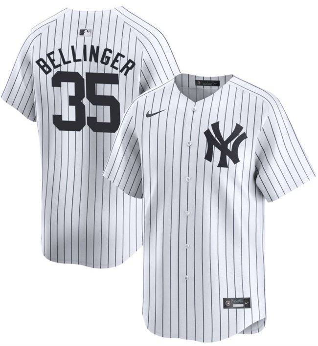 Men's NYY #35 Cody Bellinger White 2024 Home Limited Jersey