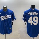 Men's LAD #49 Blake Treinen Royal Cool Base Stitched Player Jersey