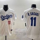 Mens Los Angeles Dodgers #11 Roki Sasaki Nike White HomeLimited Player Jersey