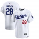 Mens Los Angeles Dodgers #28 Bobby Miller Nike Home White Limited Player Jersey