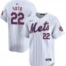 Men's New York Mets #22 Juan Soto White Home Limited Stitched Player Jersey
